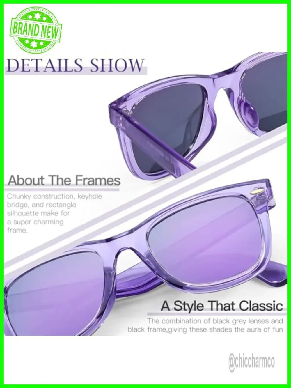 Polarized Sunglasses for Women & Men UV400 Square Mirrored Eyewear Medium Fit